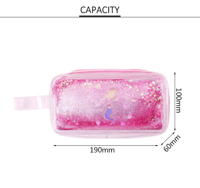 Candy Color Waterproof PVC Cosmetic Bag For Girls