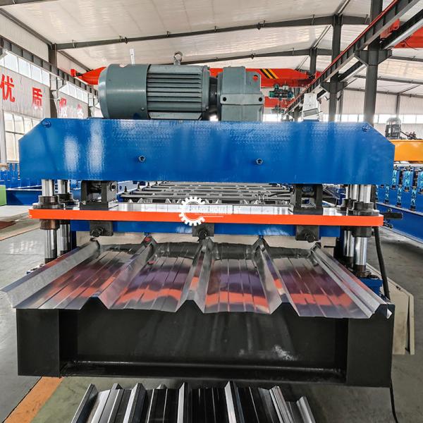 G550 Material Steel Profile IBR Roof Sheet Roll Forming Machine Motor Driven