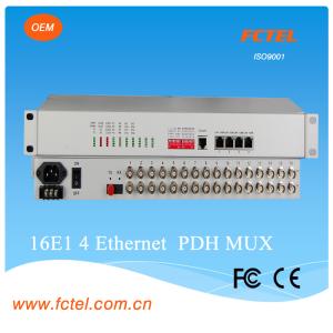 China Network management 8 port G.703  plus  4*10/100/1000M with console and snmp VLAN Pdh Multiplexer on sale