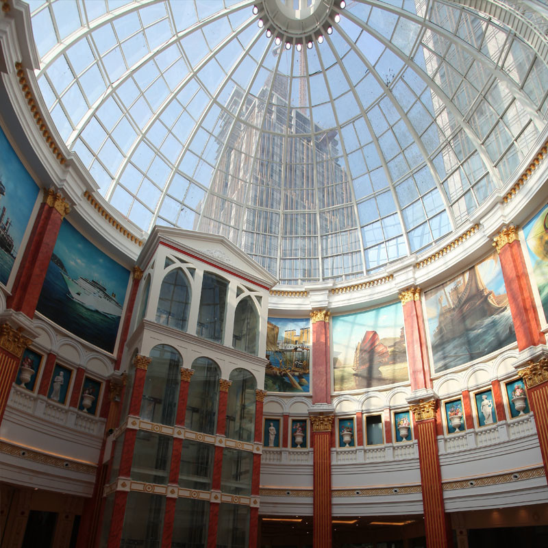 Stable Aesthetic Large Round Dome Skylight Bending Warehouse