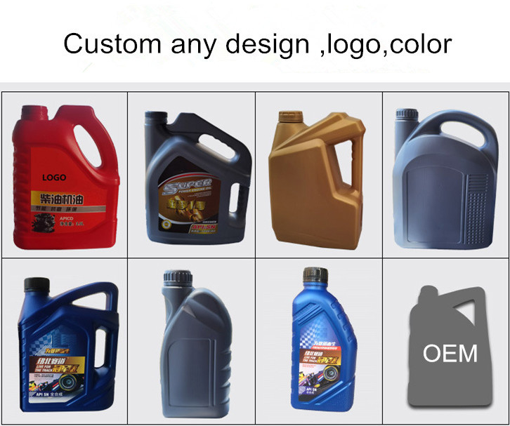 2L Grey HDPE Plastic Engine Oil Canister Large Capacity Engine Coolant Bottle
