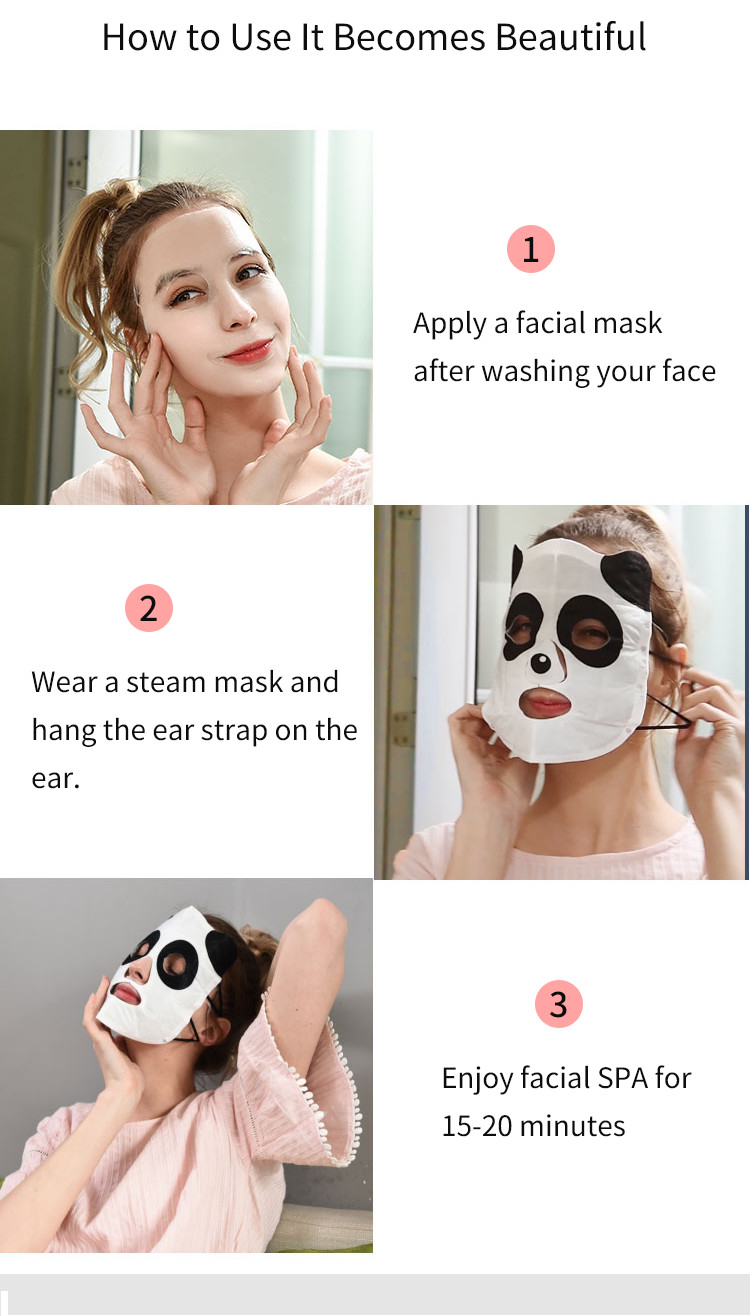 Water Evaporation Custom Skin Care Facial Mask Disposable FDA Certificate