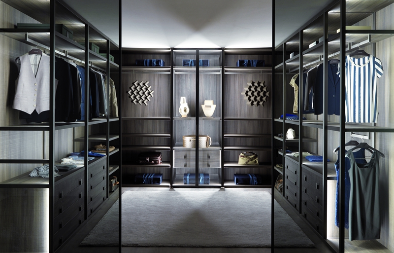 DIY Glass Mirror Wooden Bedroom Wardrobe in Modern Style for Bedroom Requirements
