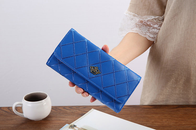Custom Logo Ladies Long Wallet Fashion Large Capacity Pu Leather Card Holder Clutch Bag