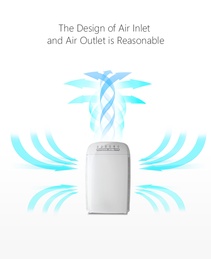 300m3/H UV Light Portable Air Scrubber , Portable True Hepa Air Purifier