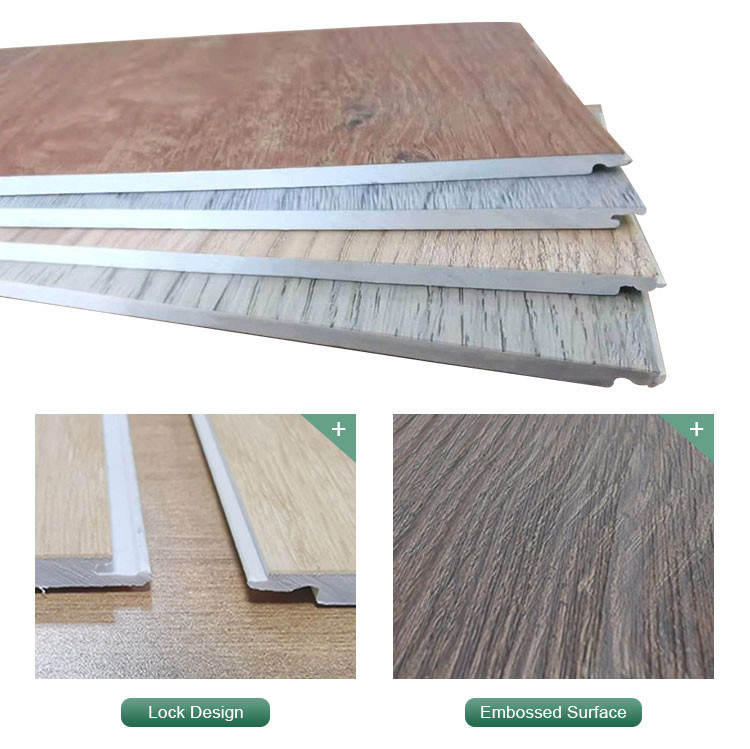 Herringbone Vinyl Click Lock Flooring Tile Plank Rigid Core Interlock SPC Floor Luxury Vinyl Plank Flooring For Indoor Home