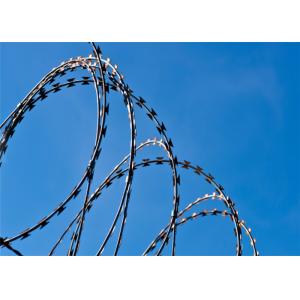  450mm Galvanized 3 Clips BTO 22 Razor Wire Concertina Cross For Security Manufactures