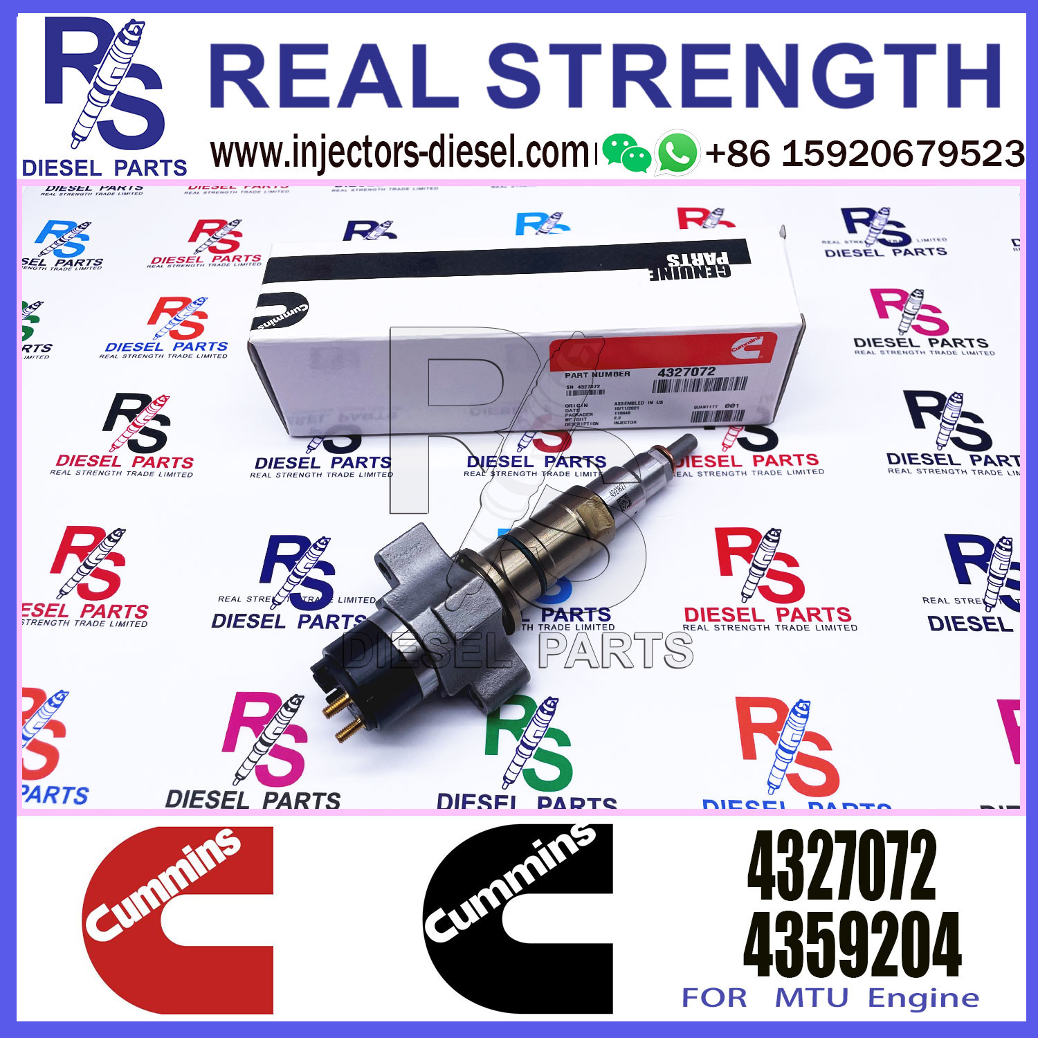 Diesel Engine Spare Parts Fuel Injector 2897414 4928421 4921827 4327072