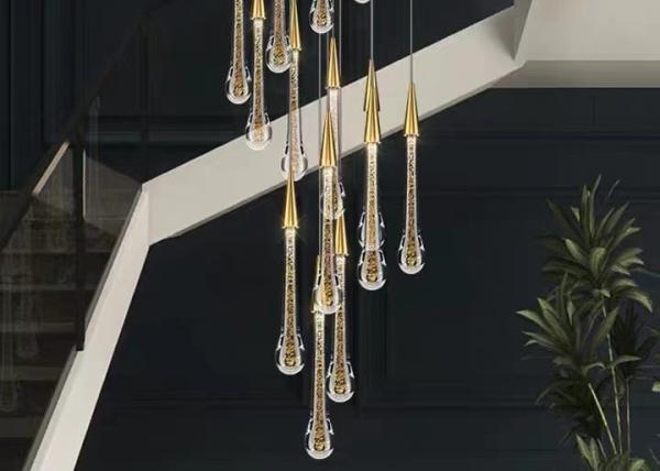 Modern Restoration Hardware New Design Hotel Lobby Restaurant Rain Chandeliers