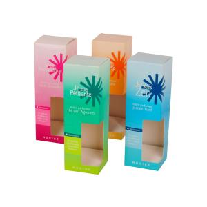 Delicate Cardboard Perfume Box With Die Cut Window Multipurpose