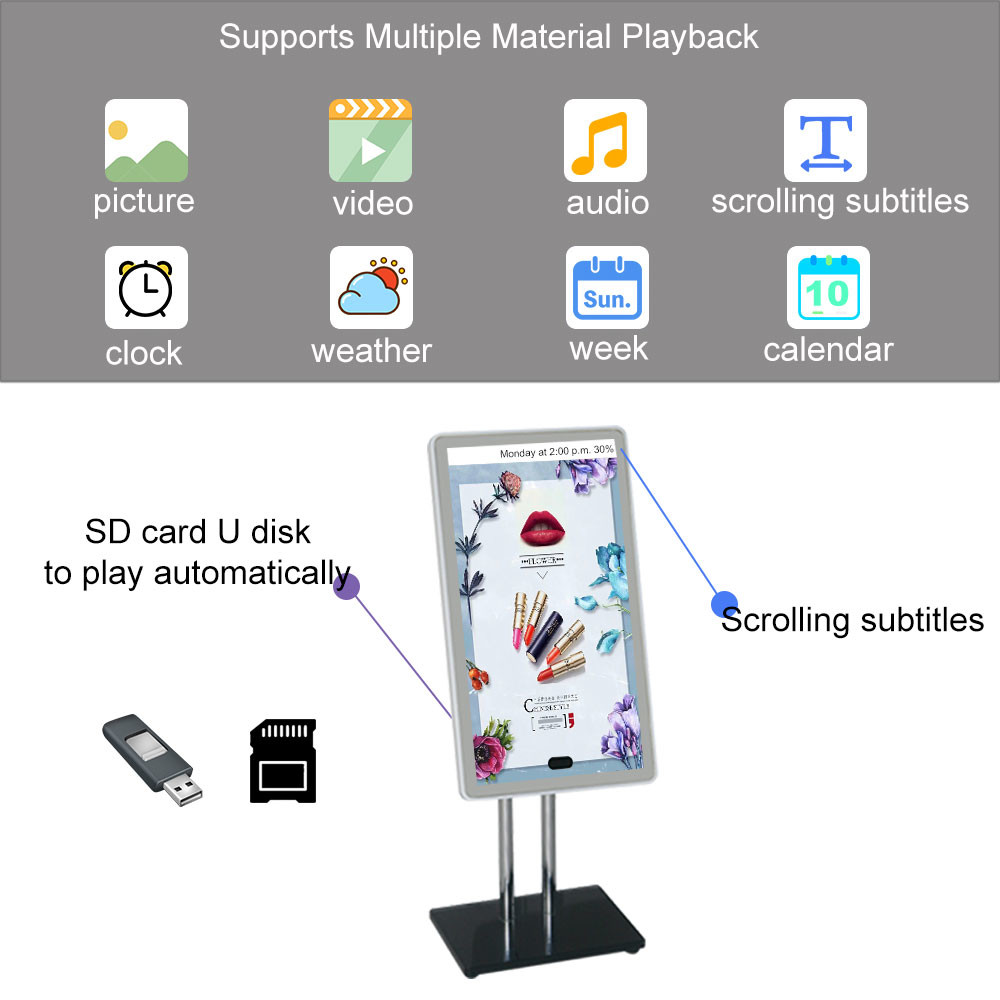 Intelligent Portable LCD Digital Signage 13.3"-32" Desktop Magic Smart Mirror