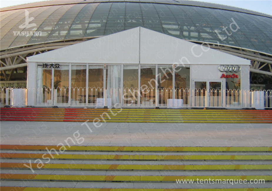 Gable Transparent Glass Wall outside canopy tent Hard Aluminum Profile