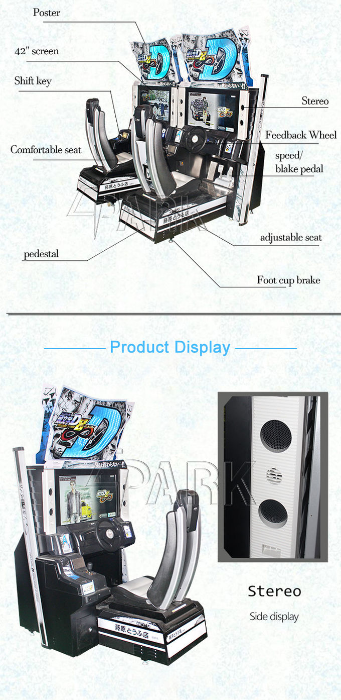 42 Inch Screen Racing Game Machine Street Advertising Competition Video Machine