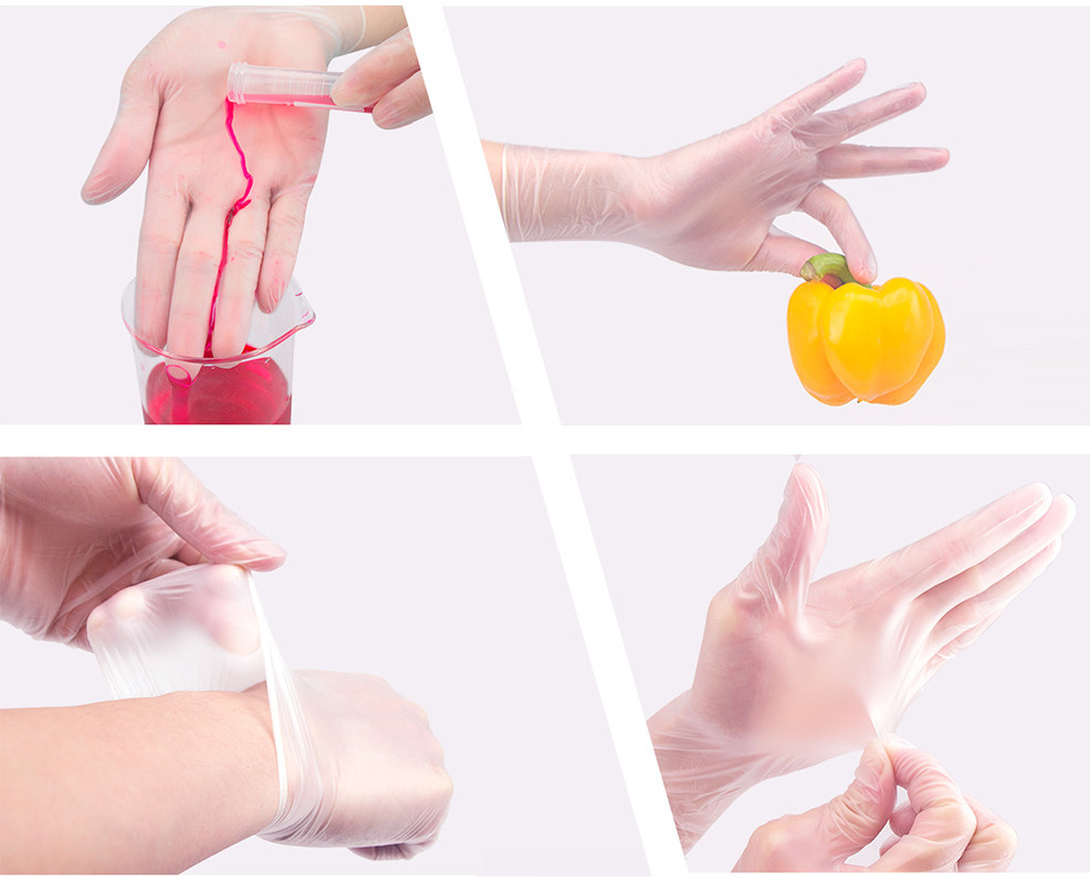 PVC Smooth Touch Disposable Vinyl Gloves Powder free Anti cut OEM & ODM
