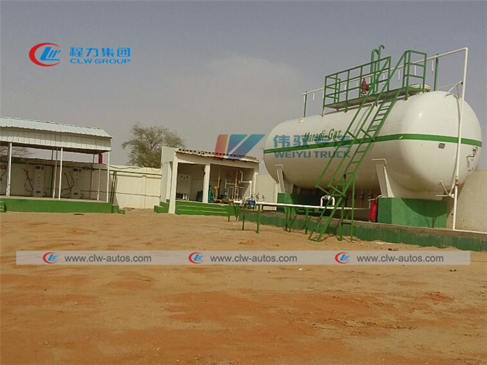 Q345R Carbon Steel 8,000 Liters LPG Gas Tanker For Storage Lpg