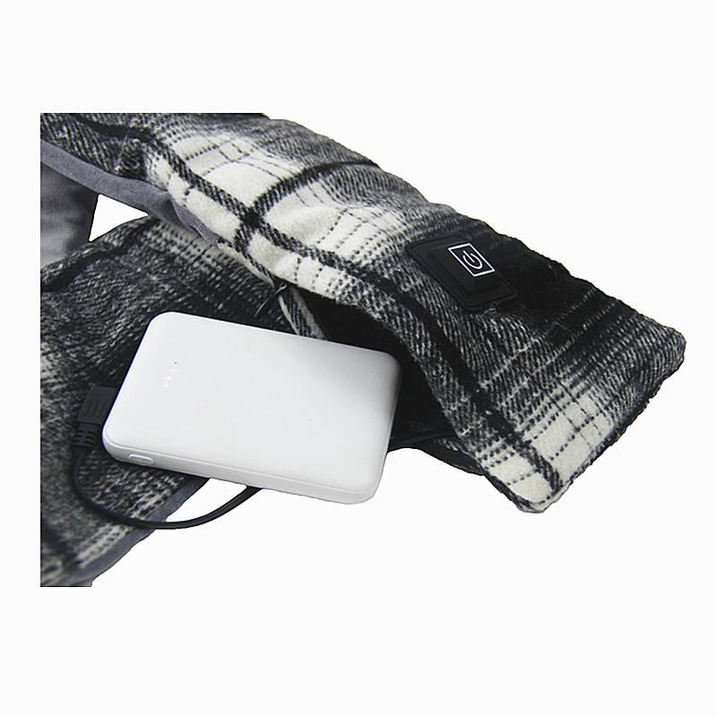 Washable Fleece Electric Heated Scarf USB Charging Winter Usage