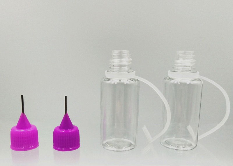 PET Soft Smoke Oil Bottle Steel Needle Plastic Eye Dropper Bottles