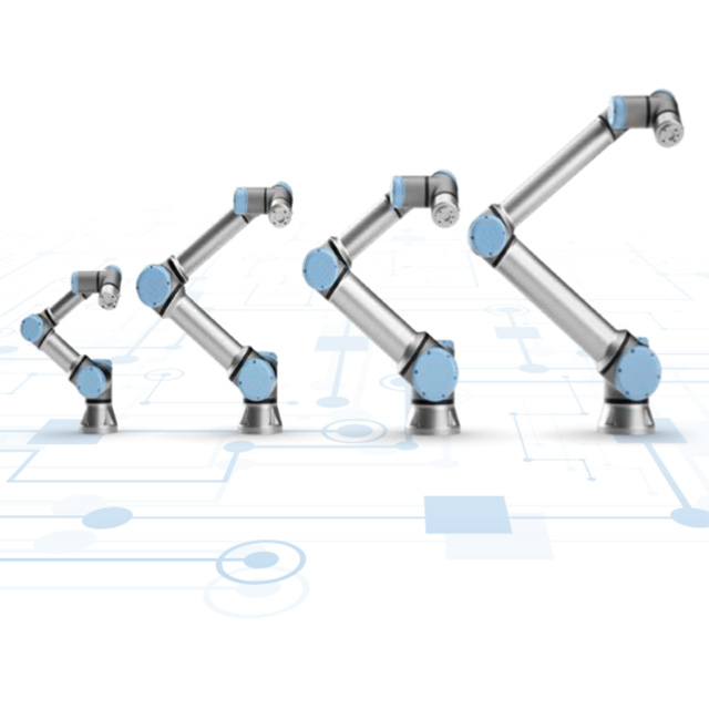 new collaborative robot UR 16e application industrial material handling robot arm owns 6 rotating joints