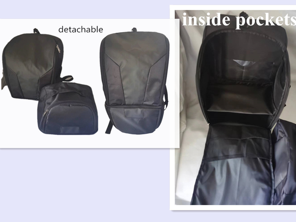 Large Capacity Helmet Bag Backpack OEM With Detachable Drying Shoes Pocket
