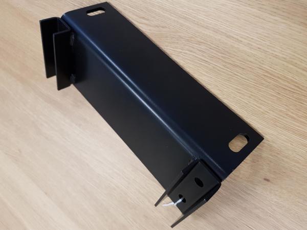 High Strength Sheet Metal Stamping Parts Black Metal Brackets Powder Coating