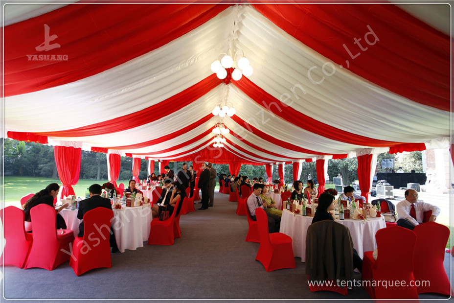 Customised Orange Warehouse Temporary Storage Shelters Huge Tent Rentals Eco Friendly