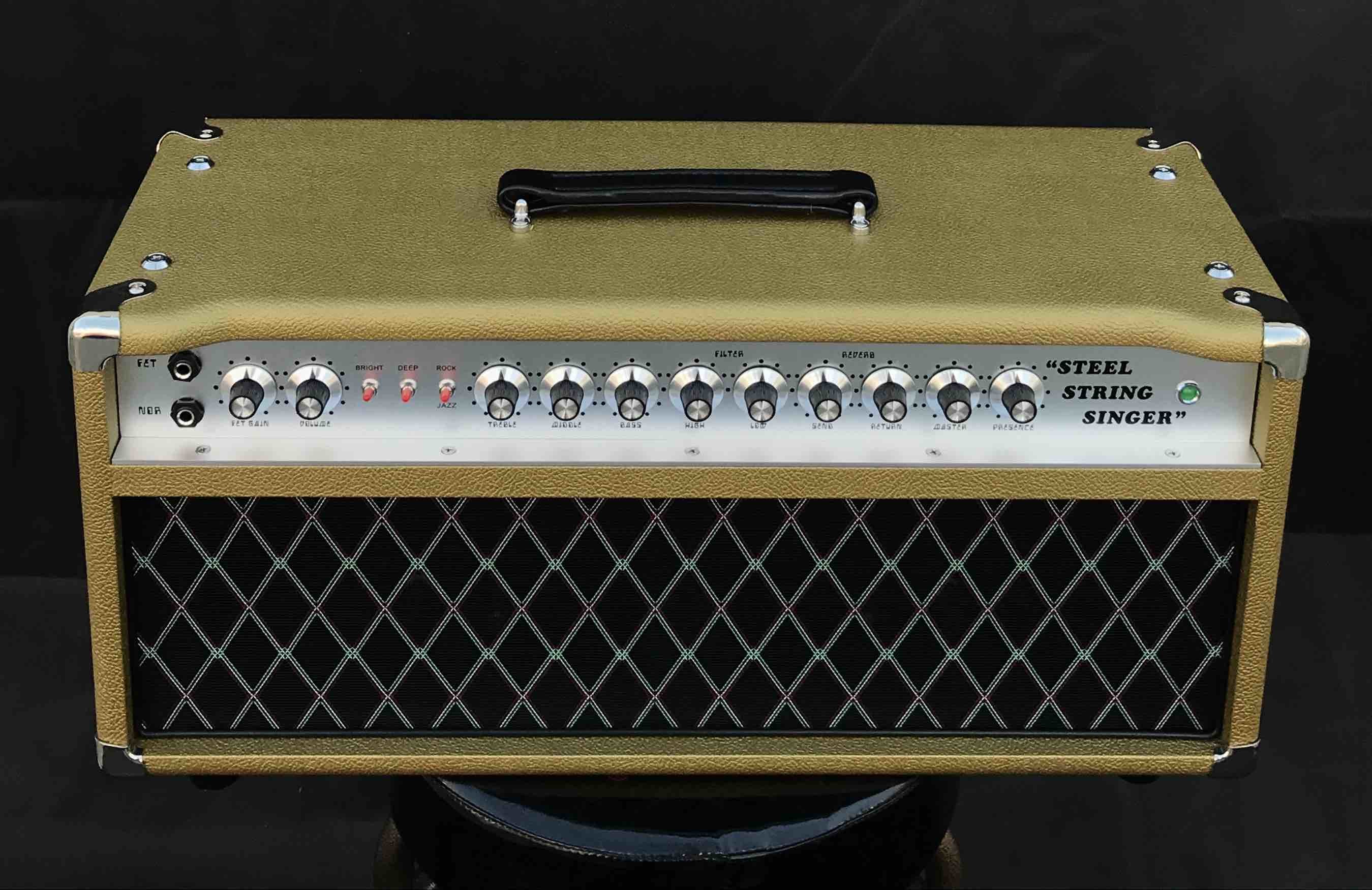 Grand Amplifier D-Style Pedals SSS100 Steel String Singer with FET GAIN, VOLUME, TREBLE, MIDDLE, BASS, HIGH, LOW, SEND,