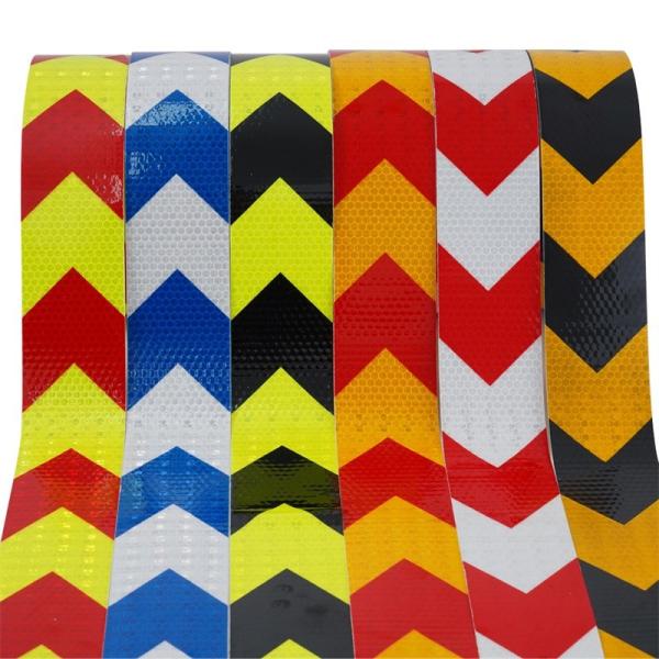 Self Adhesive Crystal Lattice Reflective Film Road Safety Stripes Reflective