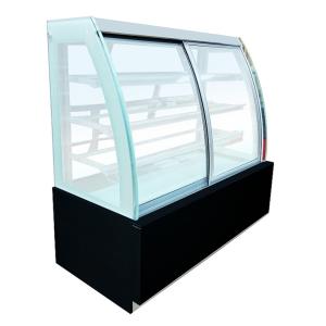 Round Cake Display Freezer 3 Layers Shelf Inside Bright LED Lighting