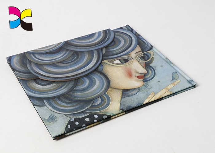 Glossy Laminated Hardcover Book Printing With Sewing Binding Earth Friendly