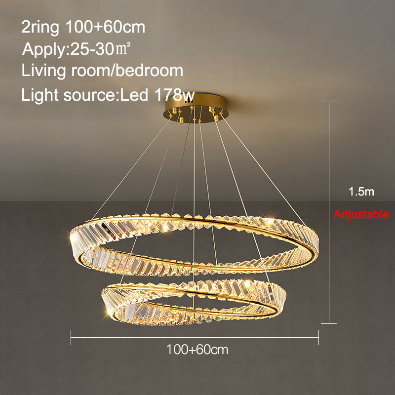 Nordic Luxury Ceiling Lamp Creative Living Room Dining Room Crystal Ceiling Chandelier(WH-CA-101)