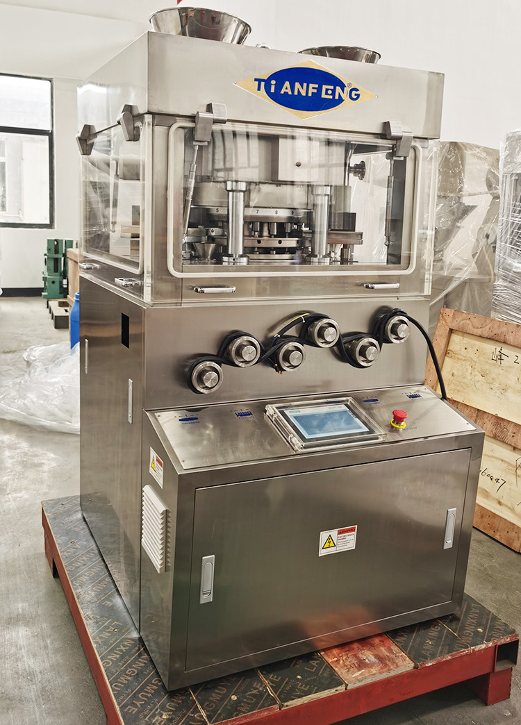 High Speed Rotary Tablet Press Machine 189000 Pieces/Hour 3 Outputs 5.5KW Motor