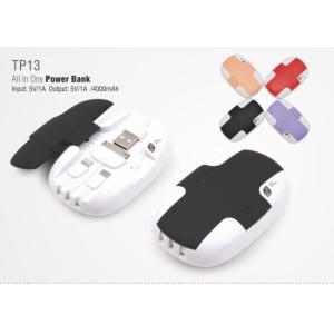  3 in 1 power bank 4000mAh with built-in cable Manufactures