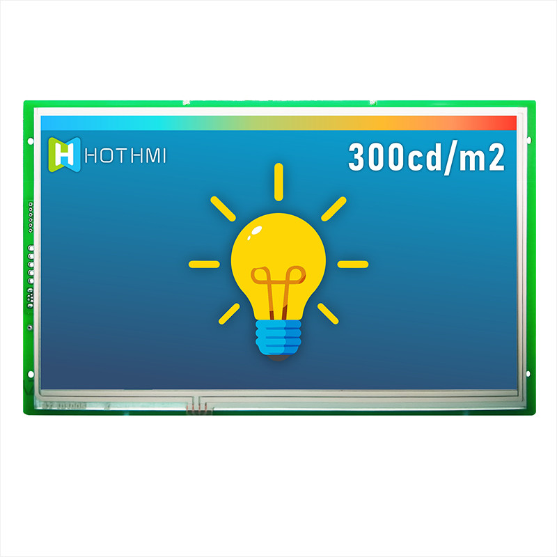 10.1 Inch Intelligent UART TFT Display 1024x600 Durable 300cd/m2