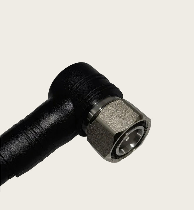1/2 Feeder Cable Connector 4.3/10 L20 Mini Din Male Plug Right Angle Type