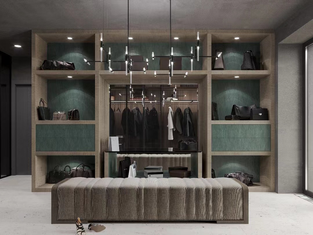 NO Folded 2024 Design Bedroom Closet Wood Wardrobe Cabinets for General within YALIG