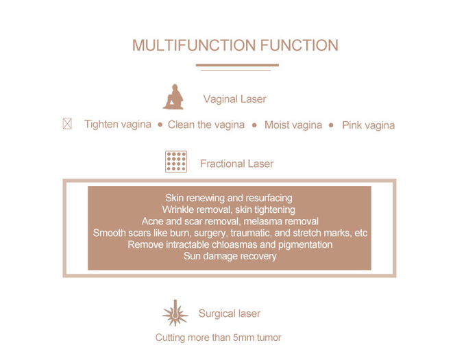 Professional 60w Co2 Fractional Co2 Laser Vaginal Tightening Treatment Marks Removal Laser Machine