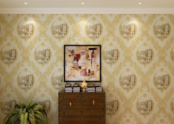 European Design Style Wallpaper Artistic Printed Eco - friendly for TV