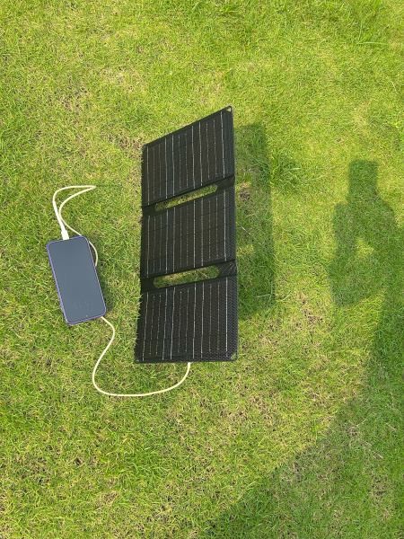 Compact 3-Fold Solar Panel Charger with IP65 Waterproof and Customizable Bag