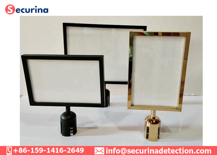 Sign Holder Racks For Retractable Belt Stand Rope Barrier Crowd Control Stanchion