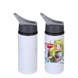 China Sports Travel Sublimation Aluminum Water Bottles 20 oz Blank Sublimation Tumblers With Lid And Straw on sale