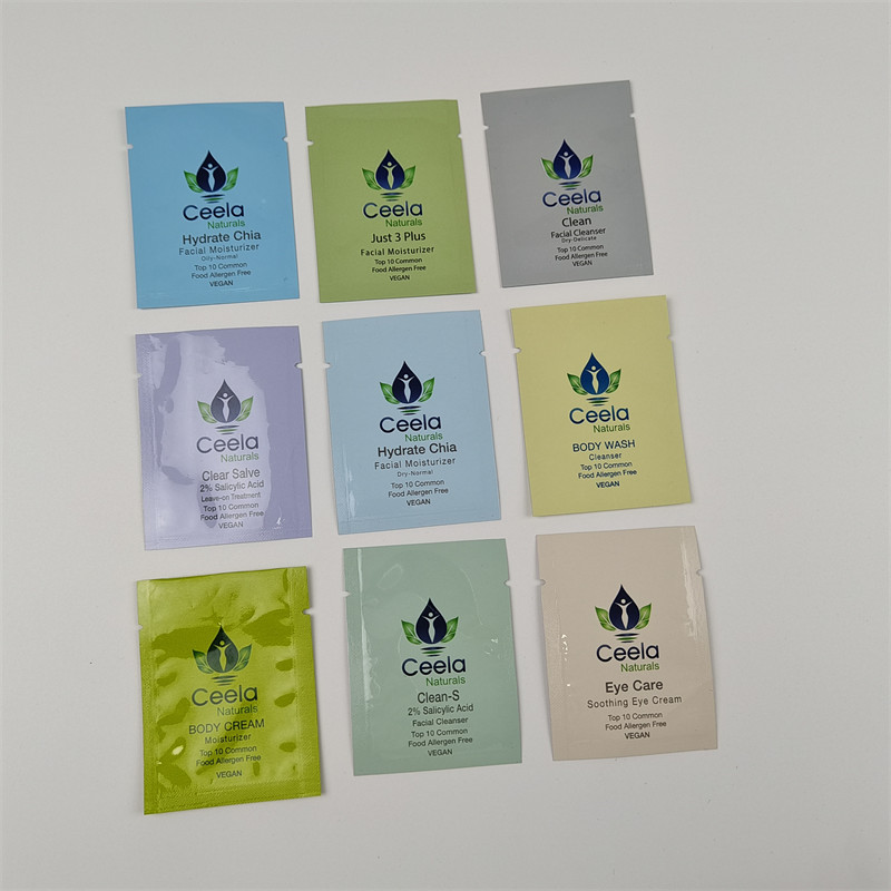 Snacks and Coffee Bean Small Foil Pouch Packaging For Samples