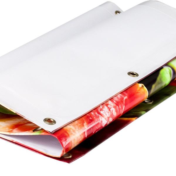 Promotional Banner Printing Flex Advertising Banners UV Resistant White Red