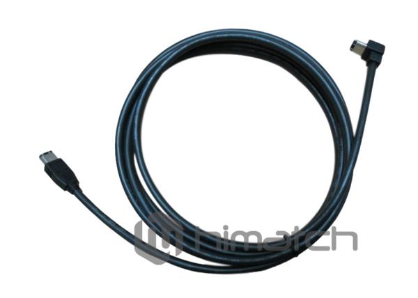 Firewire 400 To 800 Cable , 6 Pin To 9 Pin Firewire Cable 5m For Industrial