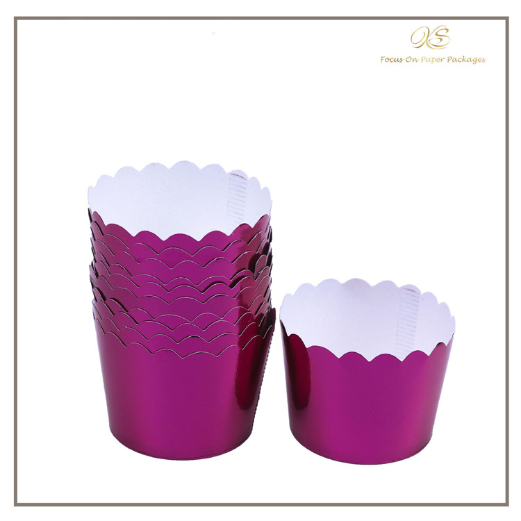 Food Grade Sustainable Aluminum Foil Cupcake Baking Cups