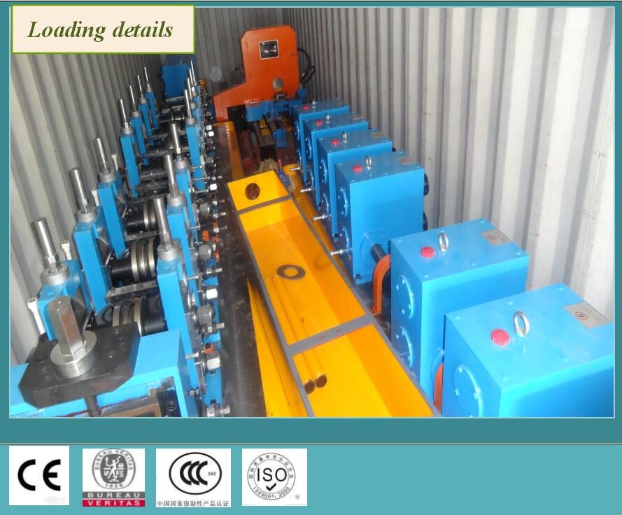 High Frequency Welding Square Tube Mill Cold Saw Cutting