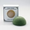 Buy cheap Dark Green Hemisphere Facial Konjac Sponge Halfball Face Sponge For Oily Skin from wholesalers