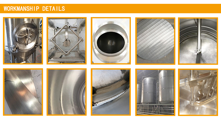 Beer Brewing Equipment Easy To Operate Stainless Steel 100L Beer Fermentation Tank