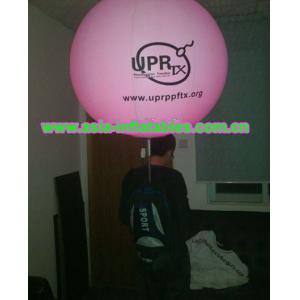 Custom Inflatables Walking Backpack Balloon With Light For Advertising