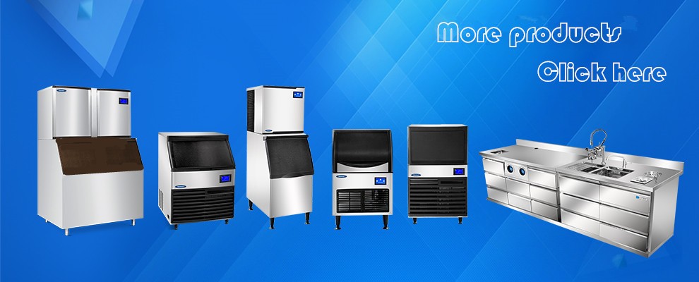 -18 Degree Ice Maker Machine , 700W Clear Ice Cube Maker Machine