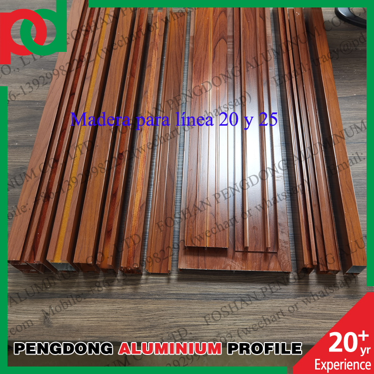 L20 And L25 Popular Colors Aluminum Profiles For Windows And Doors